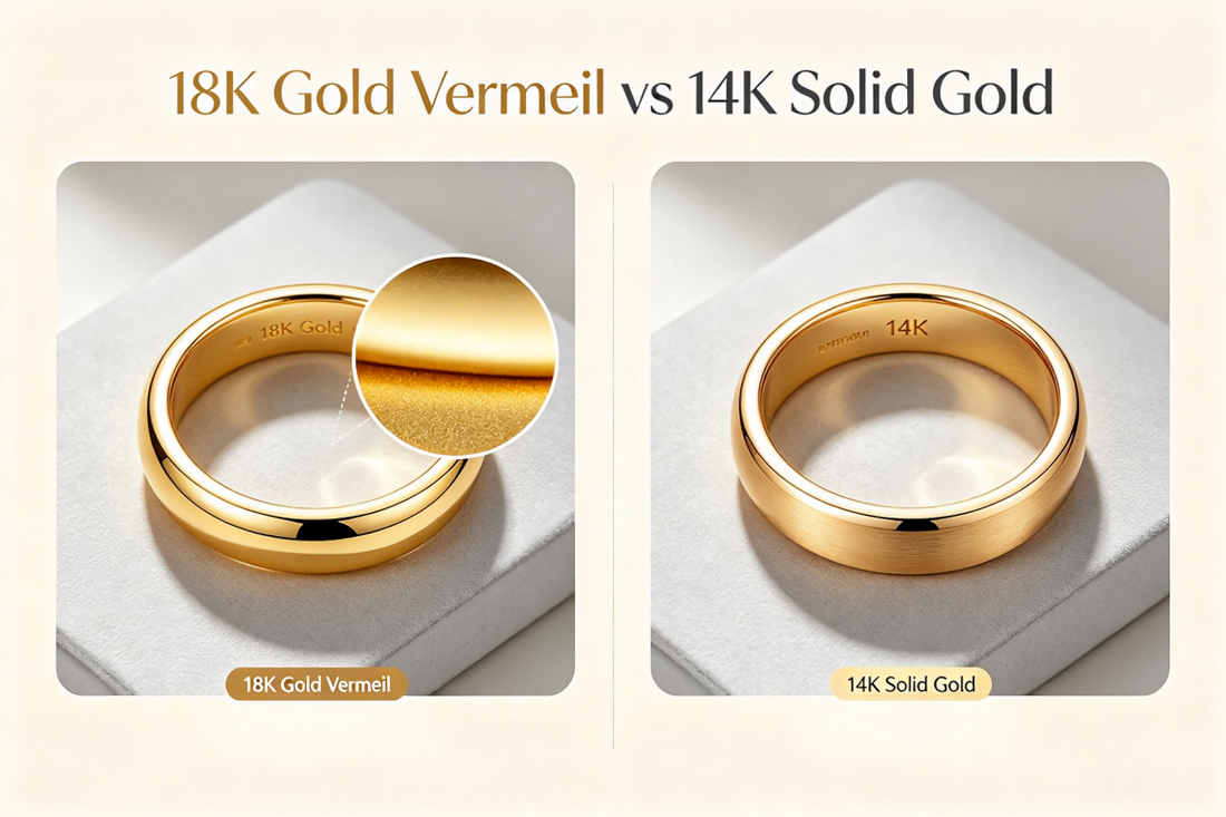 18K Gold Vermeil vs 14K Solid Gold