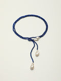 Lapis Lazuli & Baroque Pearl Necklace — lapis lazuli, baroque pearl, sterling silver | SENLORE