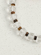Citrine & Button Baroque Pearl Bracelet — citrine, yellow jade, tiger's eye, baroque pearl, sterling silver | SENLORE