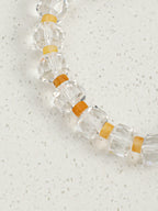 Citrine & Button Baroque Pearl Bracelet — citrine, yellow jade, tiger's eye, baroque pearl, sterling silver | SENLORE