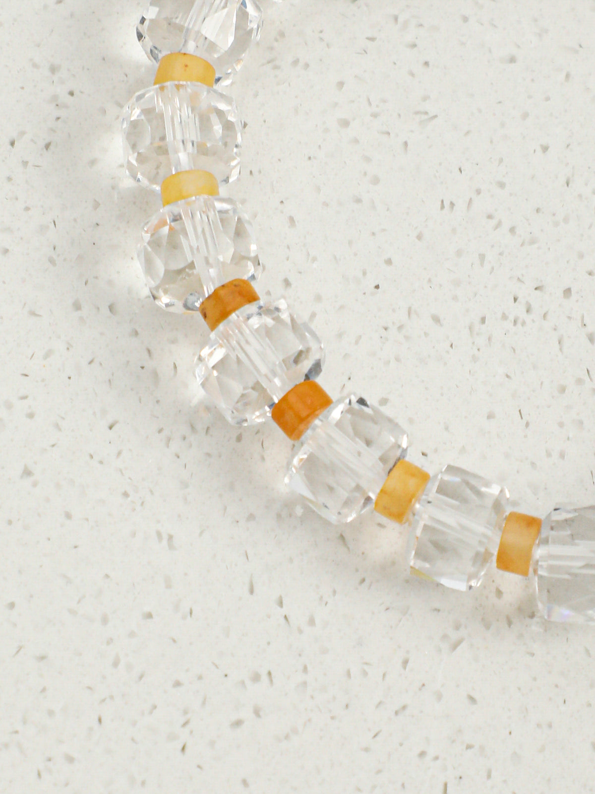 Citrine & Button Baroque Pearl Bracelet — citrine, yellow jade, tiger's eye, baroque pearl, sterling silver | SENLORE