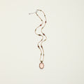Rose Quartz & Zircon Pendant Necklace — rose quartz, zircon, sterling silver | SENLORE