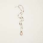 Rose Quartz & Zircon Pendant Necklace — rose quartz, zircon, sterling silver | SENLORE
