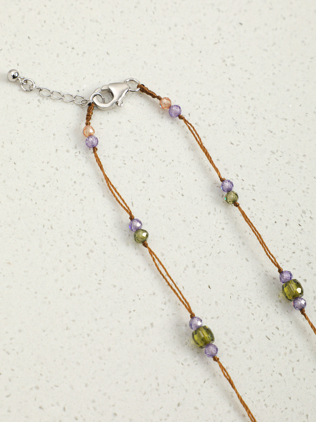 Citrine & Zircon Pendant Necklace — citrine, zircon, sterling silver | SENLORE