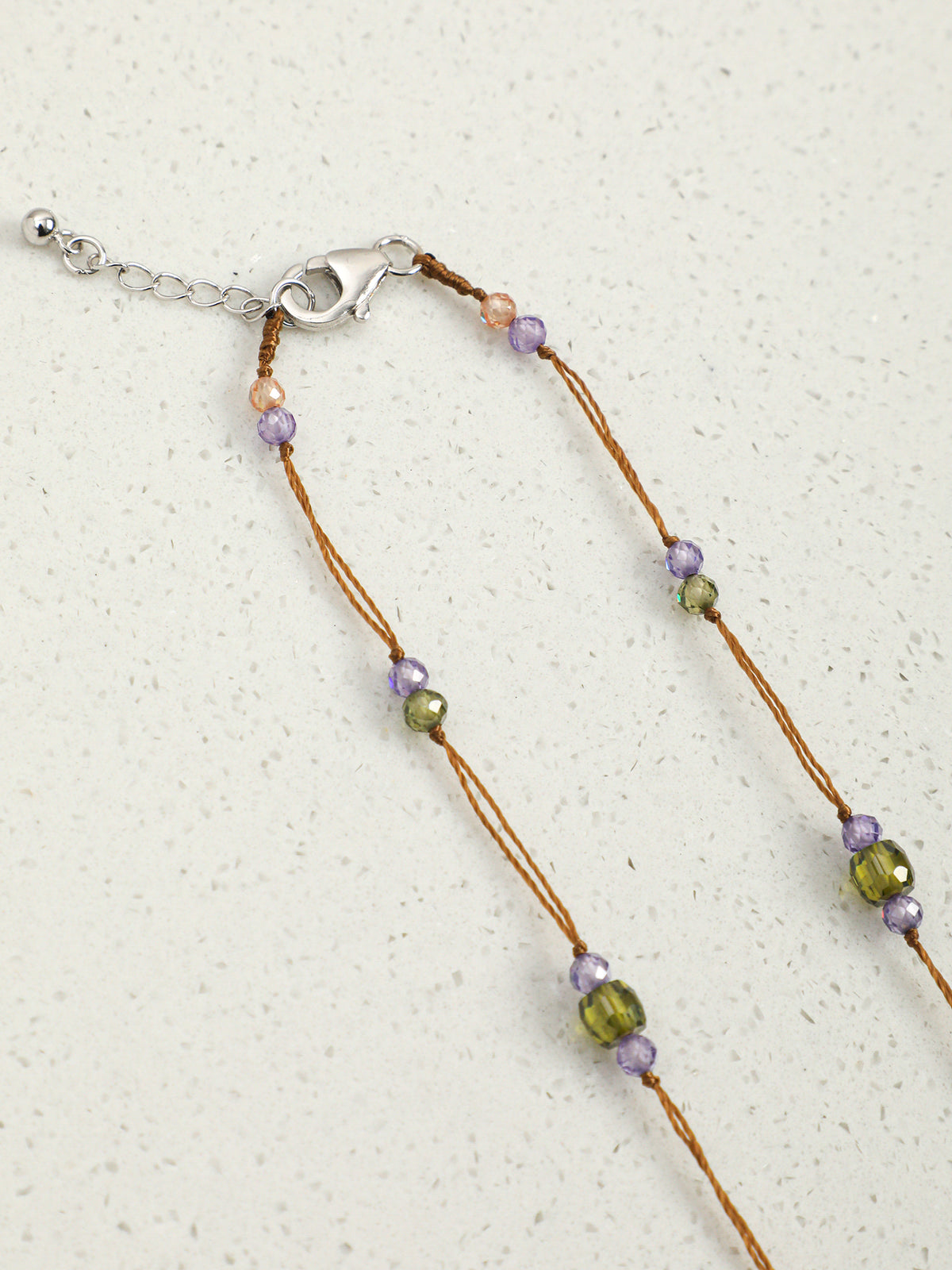 Citrine & Zircon Pendant Necklace — citrine, zircon, sterling silver | SENLORE
