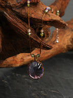 Amethyst & Zircon Pendant Necklace — amethyst, zircon, sterling silver | SENLORE