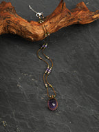 Amethyst & Zircon Pendant Necklace — amethyst, zircon, sterling silver | SENLORE