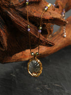 Citrine & Zircon Pendant Necklace — citrine, zircon, sterling silver | SENLORE
