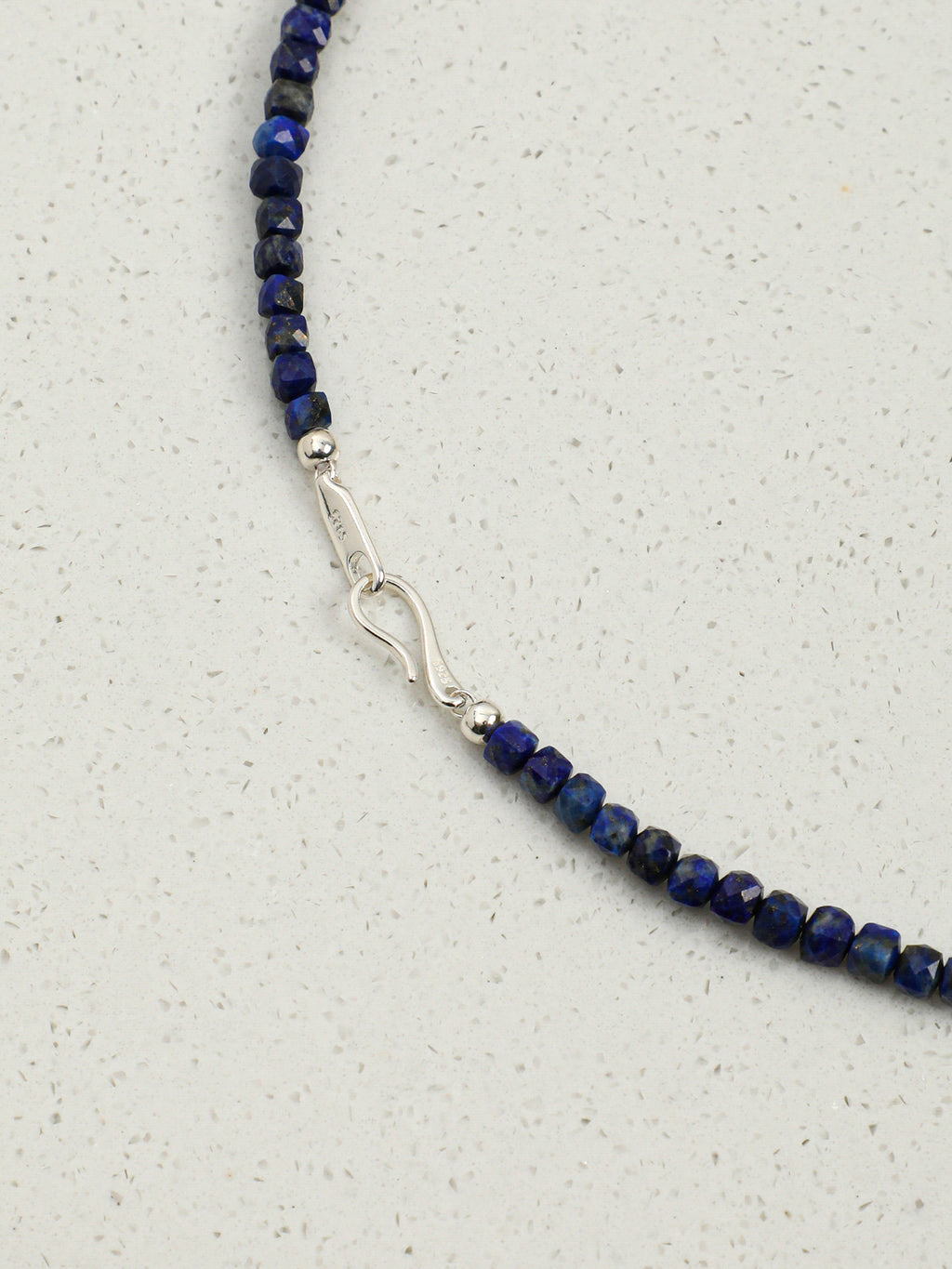 Lapis Lazuli Petal Necklace — lapis lazuli & freeform petal baroque pearl & S925 Sterling Silver | SENLORE
