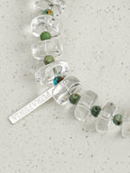 Phoenix Stone & Amazonite Crystal Bracelet — phoenix stone, amazonite, clear quartz, baroque pearl, sterling silver | SENLORE