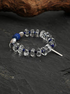 Lapis Lazuli Freeform Crystal Bracelet — lapis lazuli, clear quartz, baroque pearl, sterling silver | SENLORE