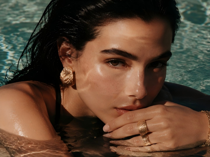 Hand-Carved Texture Earrings