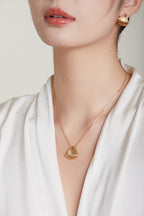 Shell-Shape Drop Earrings — 18K Gold Vermeil & Sterling Silver | SENLORE