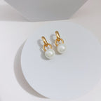 Mother-of-Pearl Drop Earrings — Mother-of-Pearl & 18K Gold Vermeil | SENLORE