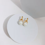 Mother-of-Pearl Drop Earrings — Mother-of-Pearl & 18K Gold Vermeil | SENLORE