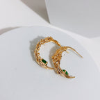 Woven Hetian Jade Earrings — Hetian Jade & 18K Gold Vermeil | SENLORE