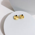 Black Agate Earrings — Black Agate, Sterling Silver & 18K Gold Vermeil | SENLORE