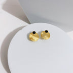 Black Agate Earrings — Black Agate, Sterling Silver & 18K Gold Vermeil | SENLORE