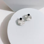 Black Agate Earrings — Black Agate, Sterling Silver & 18K Gold Vermeil | SENLORE