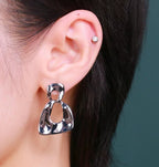 Minimalist Hoop Earrings — Sterling Silver Hoop | SENLORE