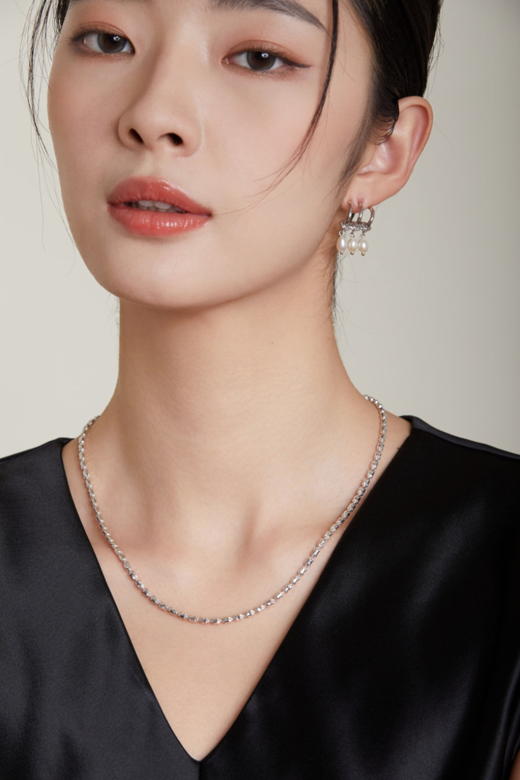 Rice Pearl Drop Earrings — Pearl & Sterling Silver | SENLORE