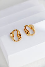 Two-Tone Drop Earrings — Two-Tone Sterling Silver & 18K Gold Vermeil | SENLORE
