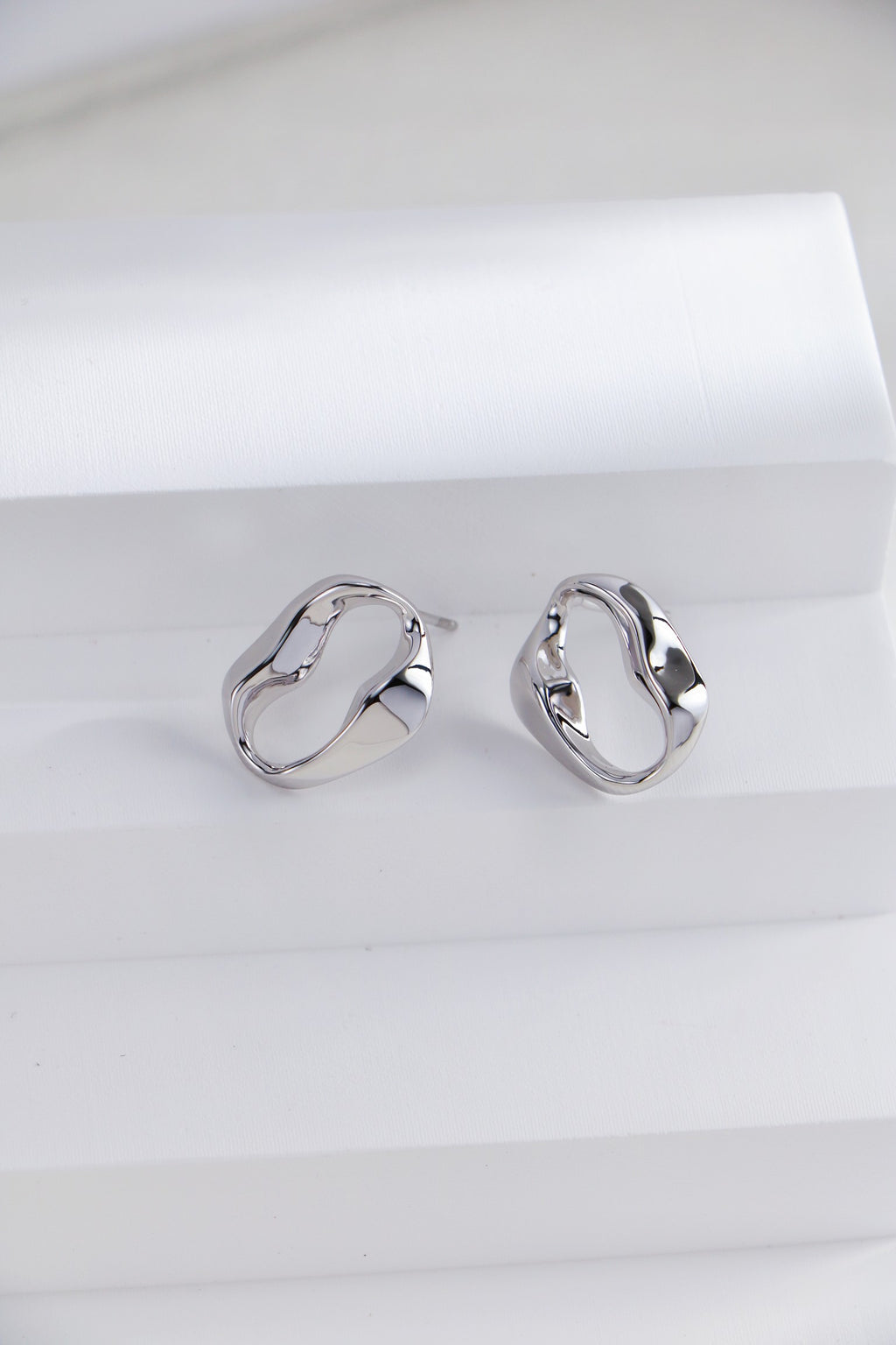 Two-Tone Drop Earrings — Two-Tone Sterling Silver & 18K Gold Vermeil | SENLORE