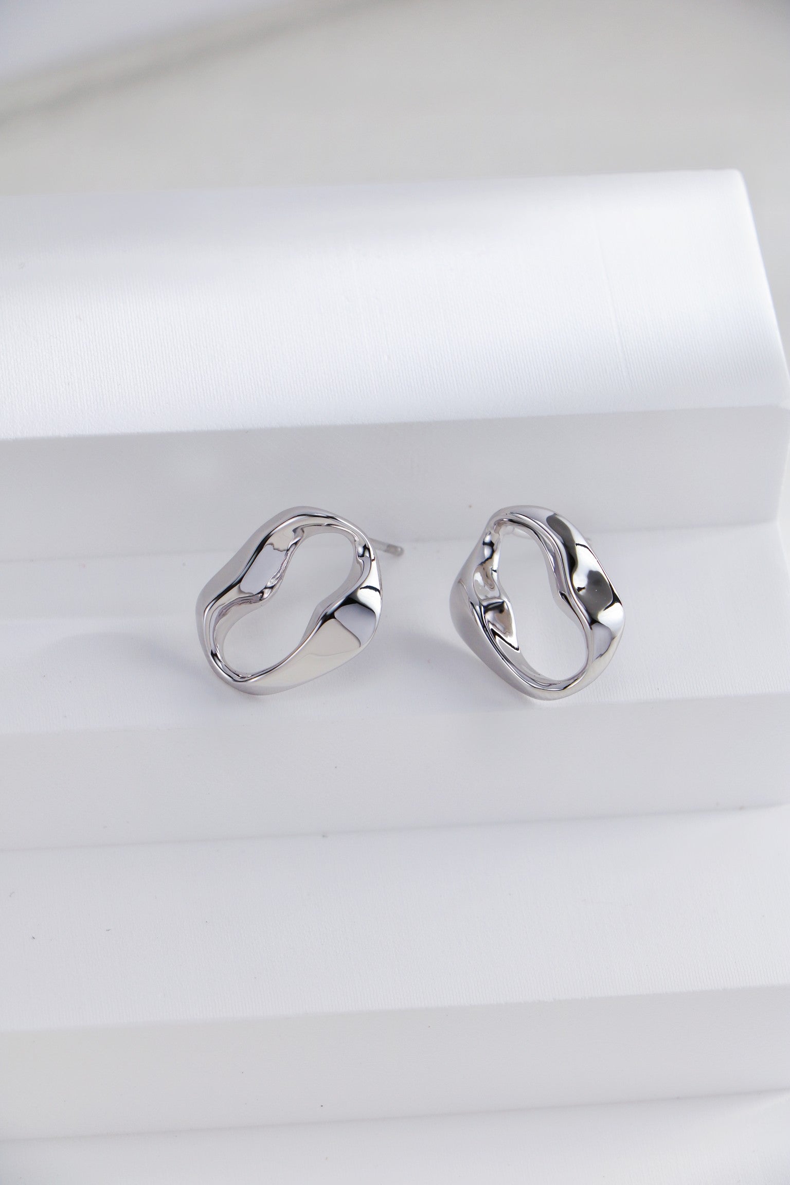 Two-Tone Drop Earrings — Two-Tone Sterling Silver & 18K Gold Vermeil | SENLORE