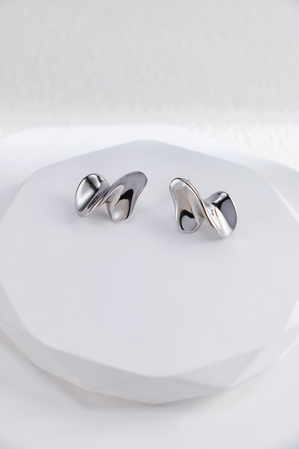 Two-Tone Drop Earrings — Two-Tone Sterling Silver & 18K Gold Vermeil | SENLORE