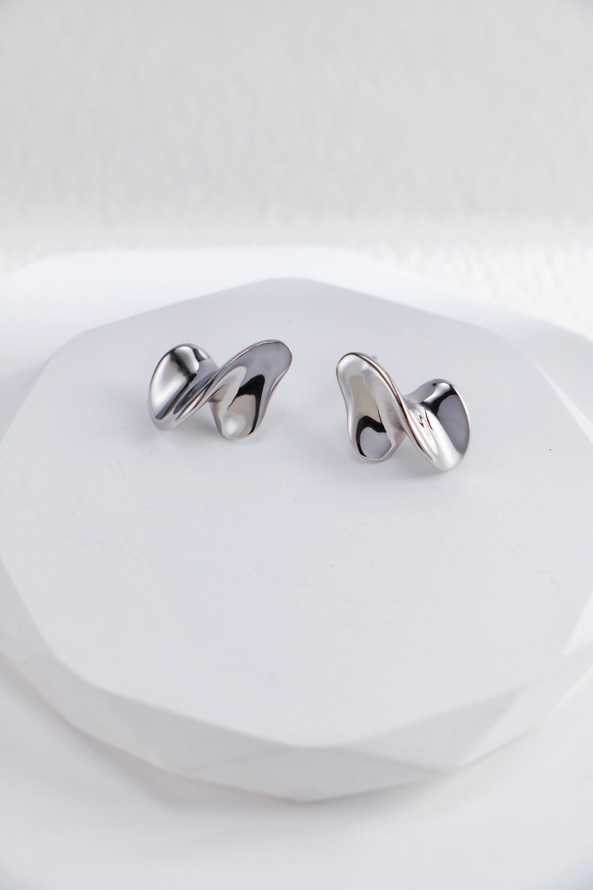 Two-Tone Drop Earrings — Two-Tone Sterling Silver & 18K Gold Vermeil | SENLORE