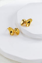 Two-Tone Drop Earrings — Two-Tone Sterling Silver & 18K Gold Vermeil | SENLORE