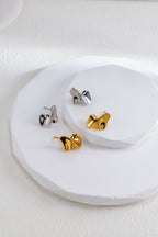 Two-Tone Drop Earrings — Two-Tone Sterling Silver & 18K Gold Vermeil | SENLORE