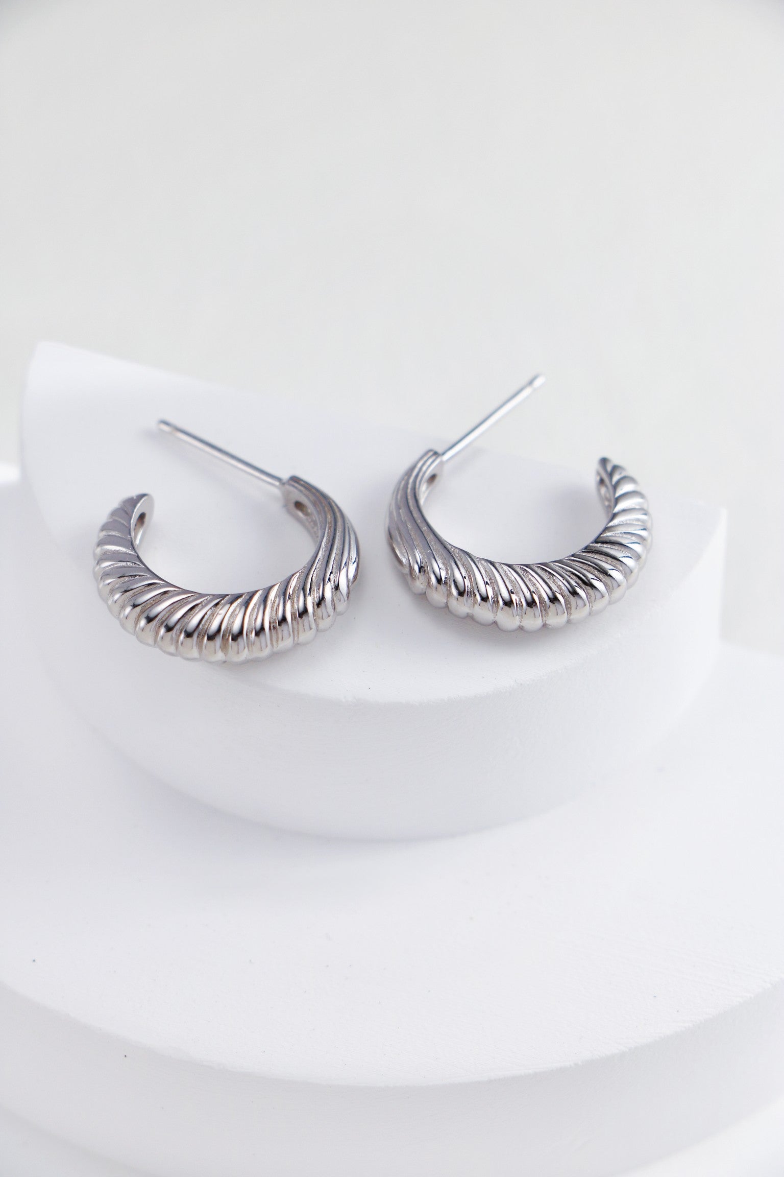 Horn-Texture Drop Earrings — 18K Gold Vermeil & Sterling Silver | SENLORE