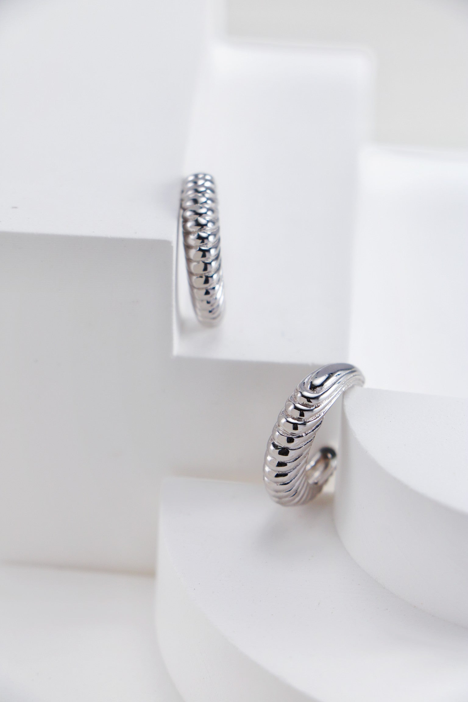 Horn-Texture Drop Earrings — 18K Gold Vermeil & Sterling Silver | SENLORE