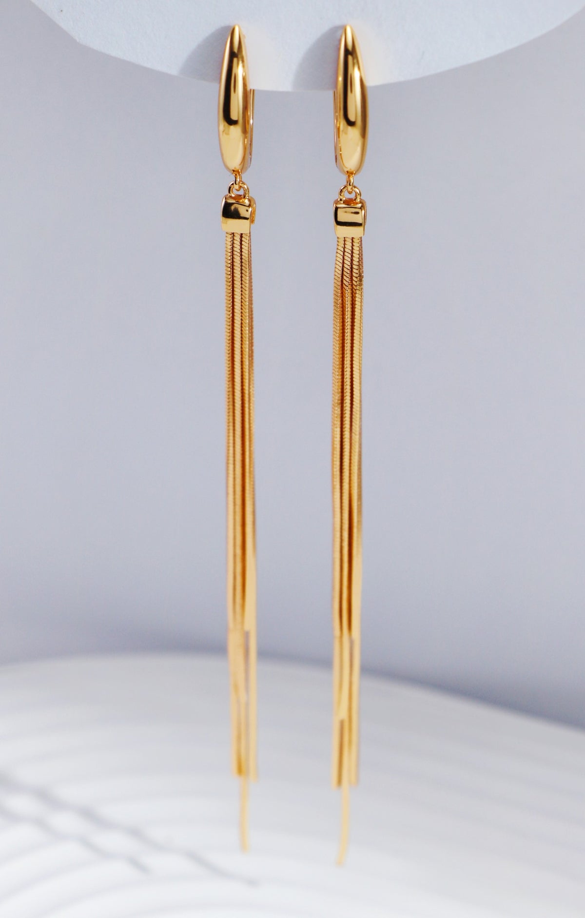 Tassel Drop Earrings — Sterling Silver Tassel | SENLORE
