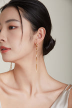 Tassel Drop Earrings — Sterling Silver Tassel | SENLORE