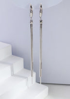 Tassel Drop Earrings — Sterling Silver Tassel | SENLORE