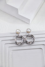 Freshwater Pearl Drop Earrings — Pearl & Sterling Silver | SENLORE