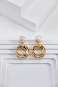 Freshwater Pearl Drop Earrings — Pearl & Sterling Silver | SENLORE