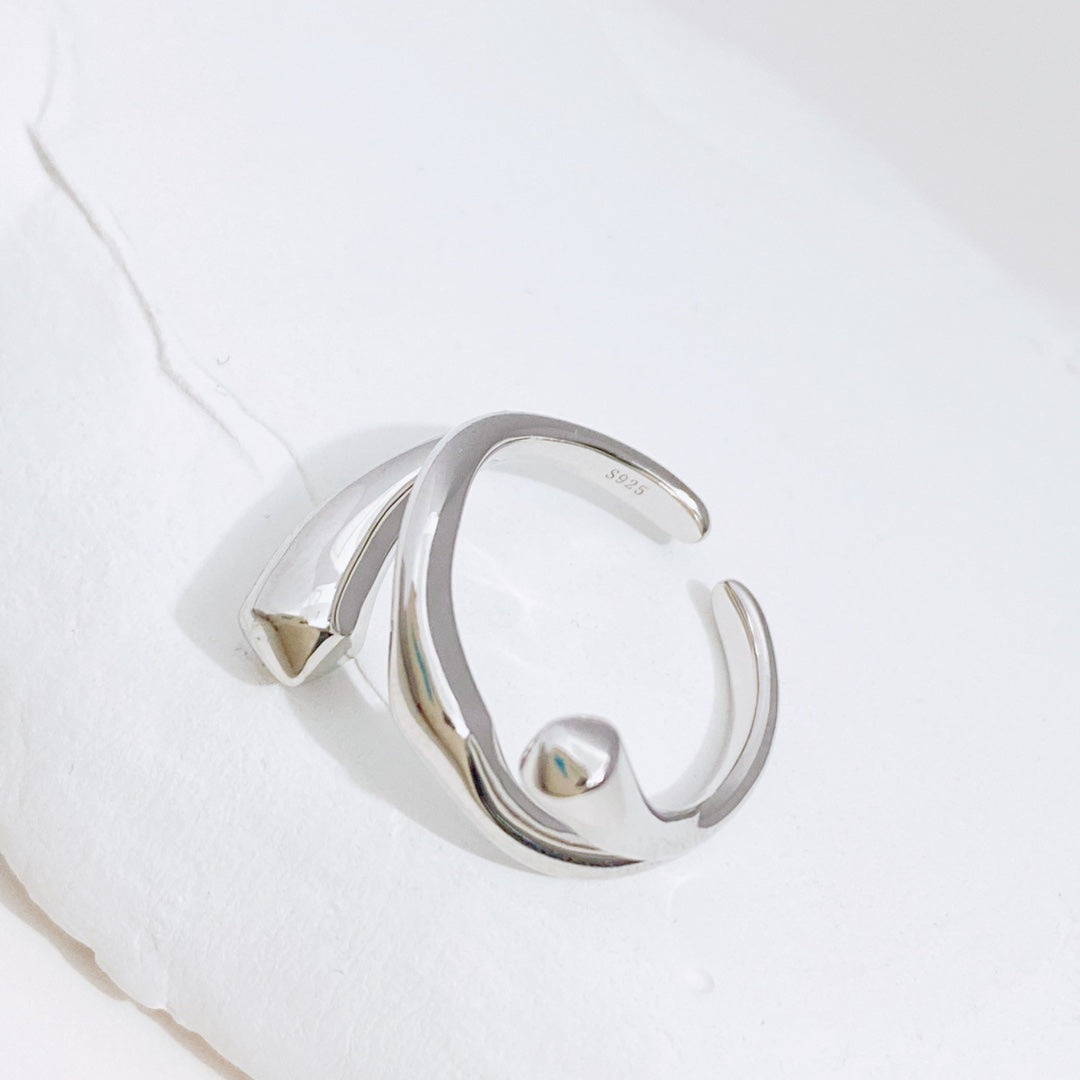Minimalist Open-Band Ring — S925 Sterling Silver | SENLORE
