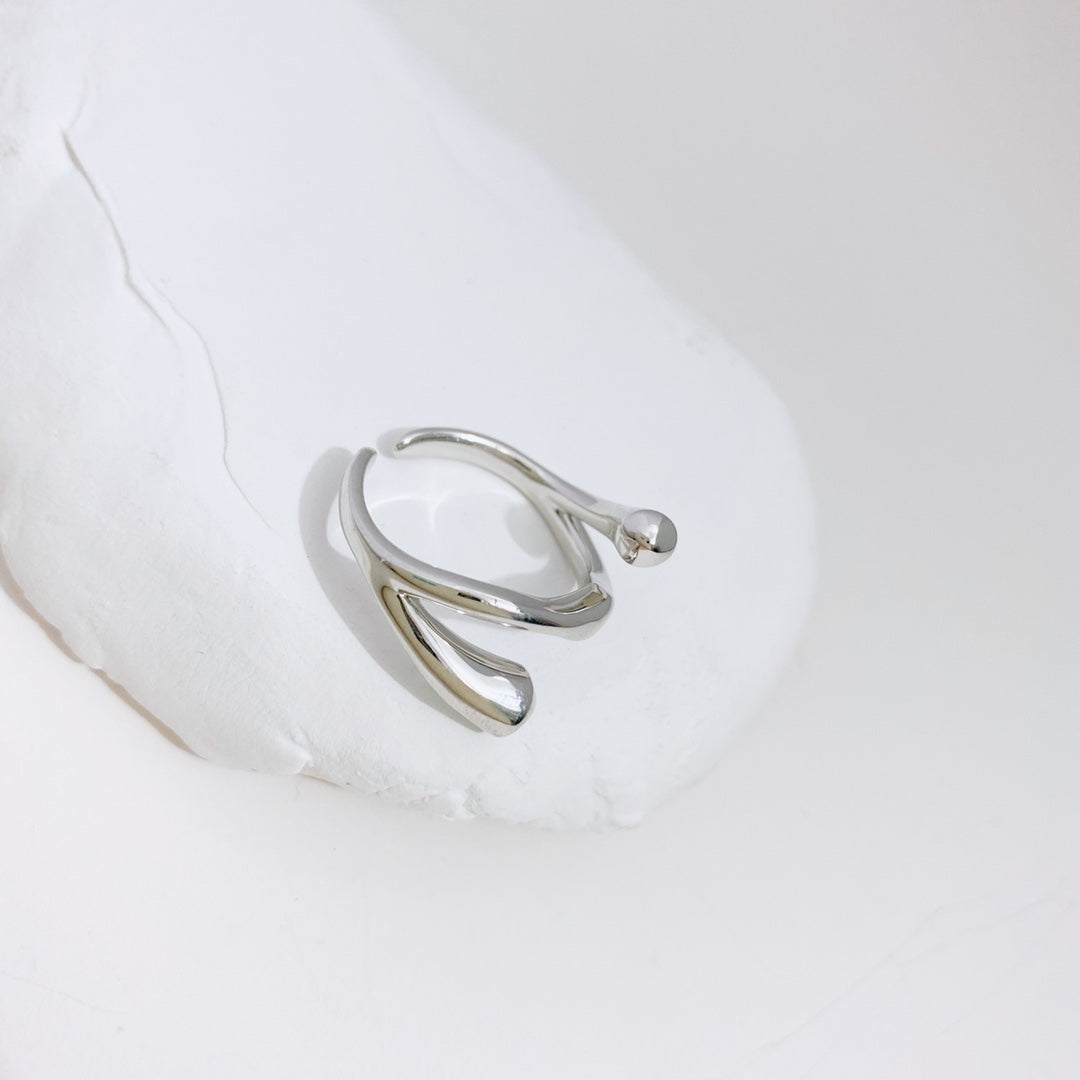 Minimalist Open-Band Ring — S925 Sterling Silver | SENLORE