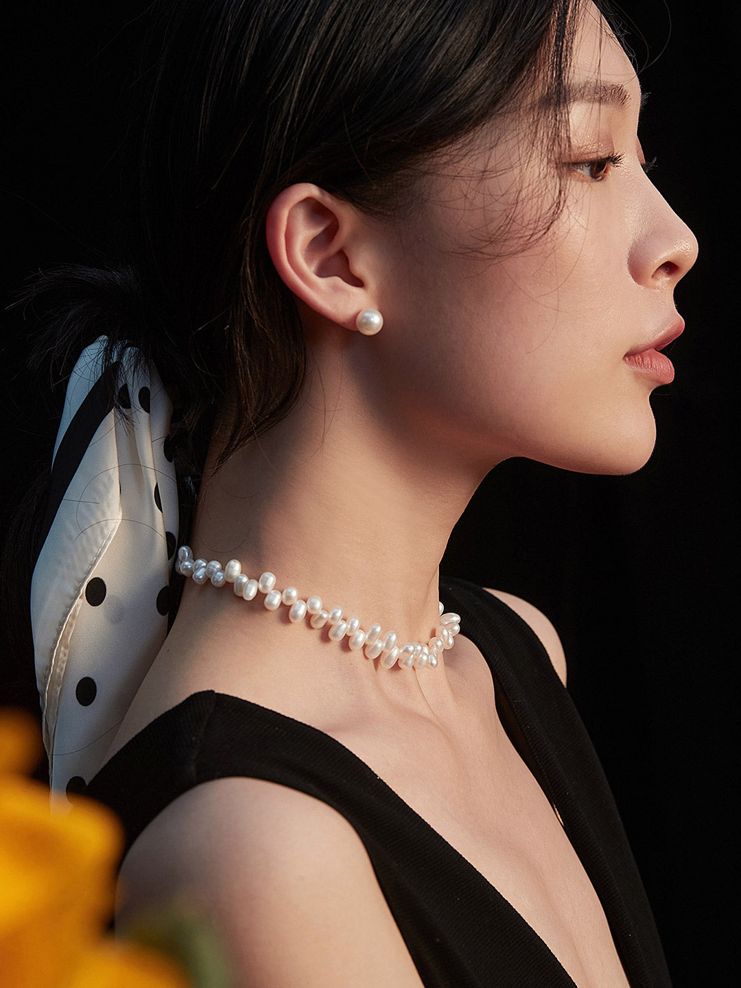 Minimalist Freshwater Pearl Necklace — Pearl & 18K Gold Vermeil | SENLORE