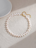 Minimalist Freshwater Pearl Necklace — Pearl & 18K Gold Vermeil | SENLORE