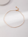 SENLORE Sterling Silver Minimalist Pearl Necklace – Lifestyle Shot