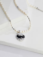 Textured Pearl Necklace — Sterling Silver, 18K Gold Vermeil, natural freshwater pearl | SENLORE