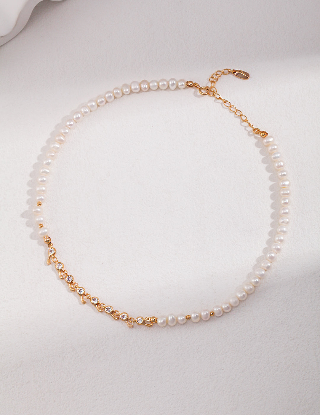 Sterling Silver Teardrop Pearl Necklace