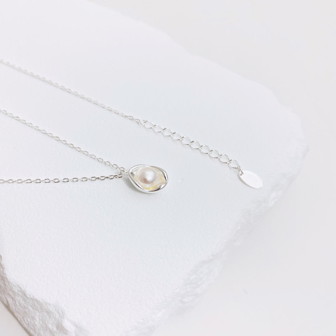 Freshwater Pearl Necklace — Pearl & Sterling Silver | SENLORE