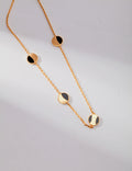 Agate Long Chain Necklace — 18K Gold Vermeil, agate | SENLORE