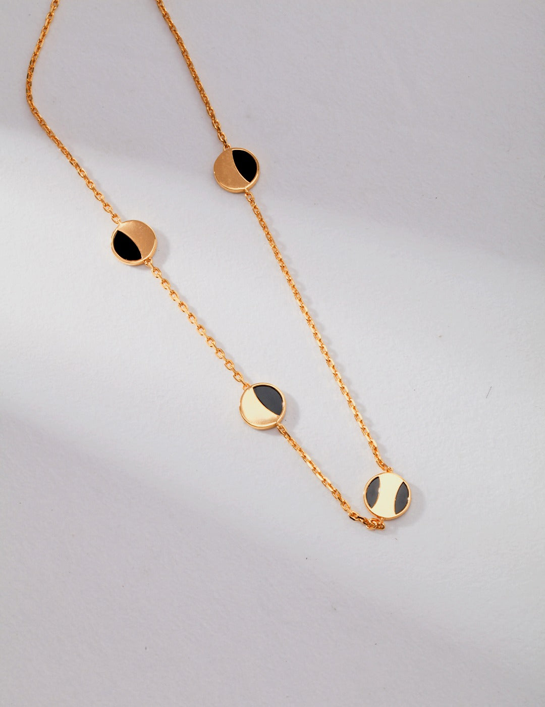Agate Long Chain Necklace — 18K Gold Vermeil, agate | SENLORE