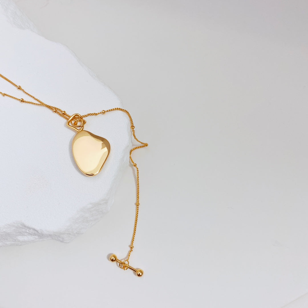 Mother-of-Pearl Lapis Necklace — Mother-of-Pearl, Lapis & 18K Gold Vermeil | SENLORE